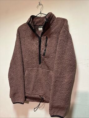 Victoria’s Secret Pink Half Zip Sherpa Jacket